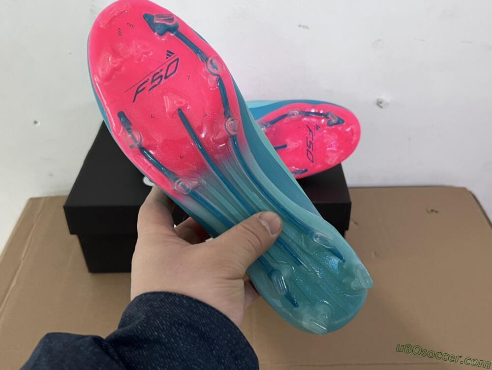 Adidas F50+ Elite FG Firm Ground Soccer Cleats - Jade/Pink/White