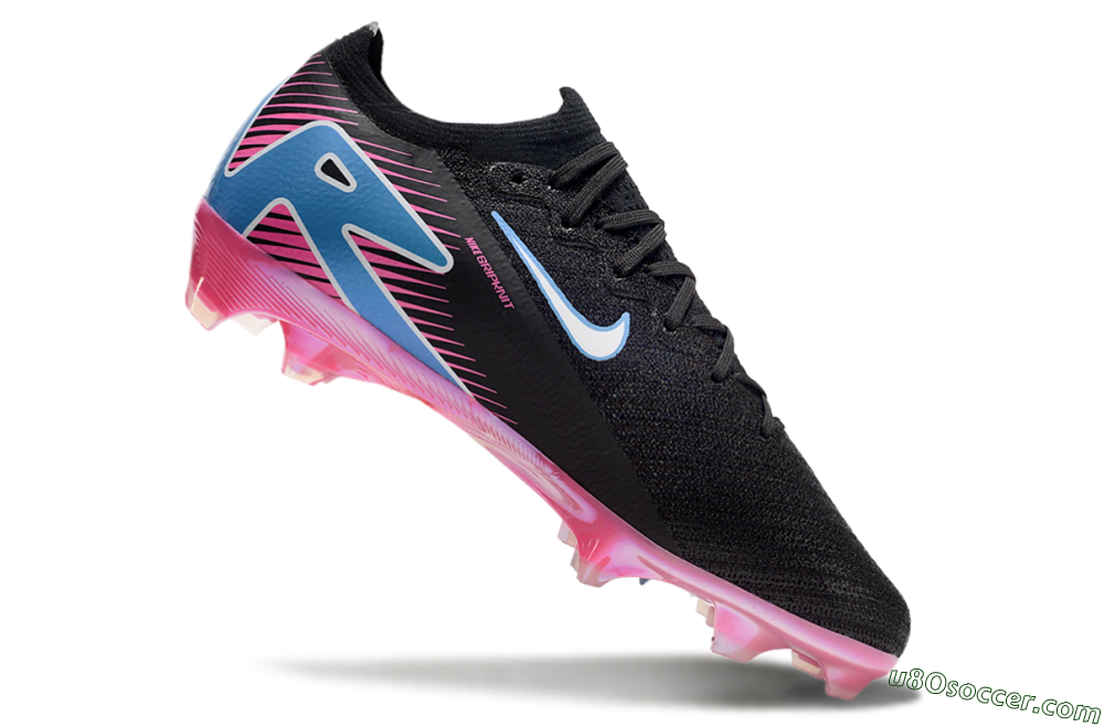 Nike Air Zoom Mercurial Vapor 16 Elite FG Firm Ground Soccer Cleats - Black/Blue/White/Pink 4