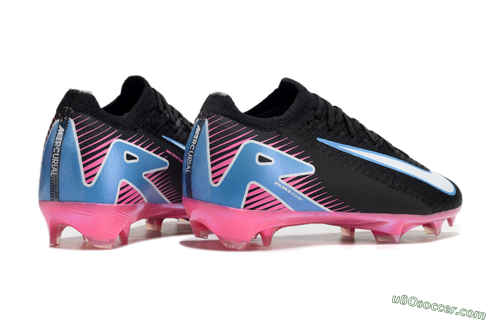 Nike Air Zoom Mercurial Vapor 16 Elite FG Firm Ground Soccer Cleats - Black/Blue/White/Pink 6