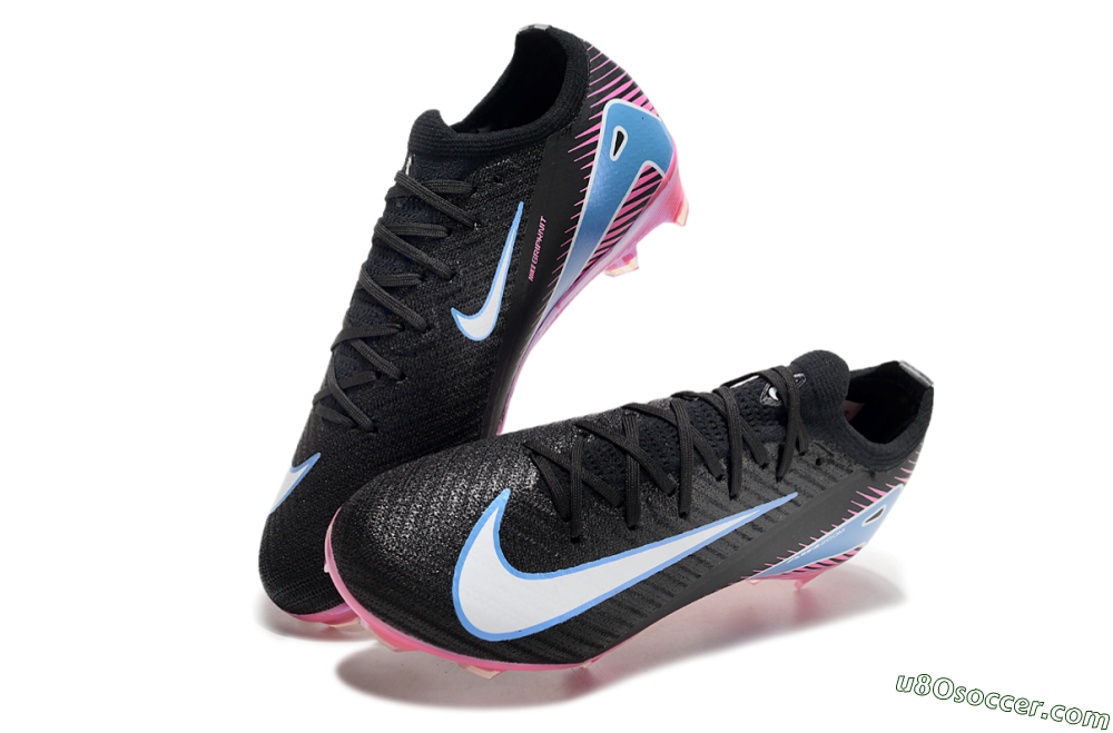 Nike Air Zoom Mercurial Vapor 16 Elite FG Firm Ground Soccer Cleats - Black/Blue/White/Pink 3