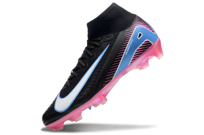 Nike Air Zoom Mercurial Superfly 10 Elite FG Firm Ground Soccer Cleats - Black/White/Blue/Pink