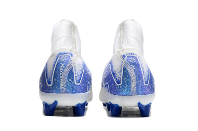 Nike Air Zoom Mercurial Superfly 10 Elite AG Artificial Grass Soccer Cleats - Beige/White/Blue