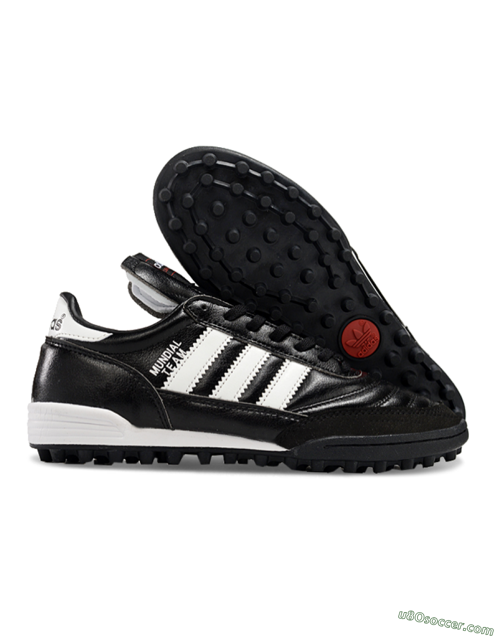 Adidas Mundial Team Astro TF Artificial Turf Soccer Shoes - Black/White 1