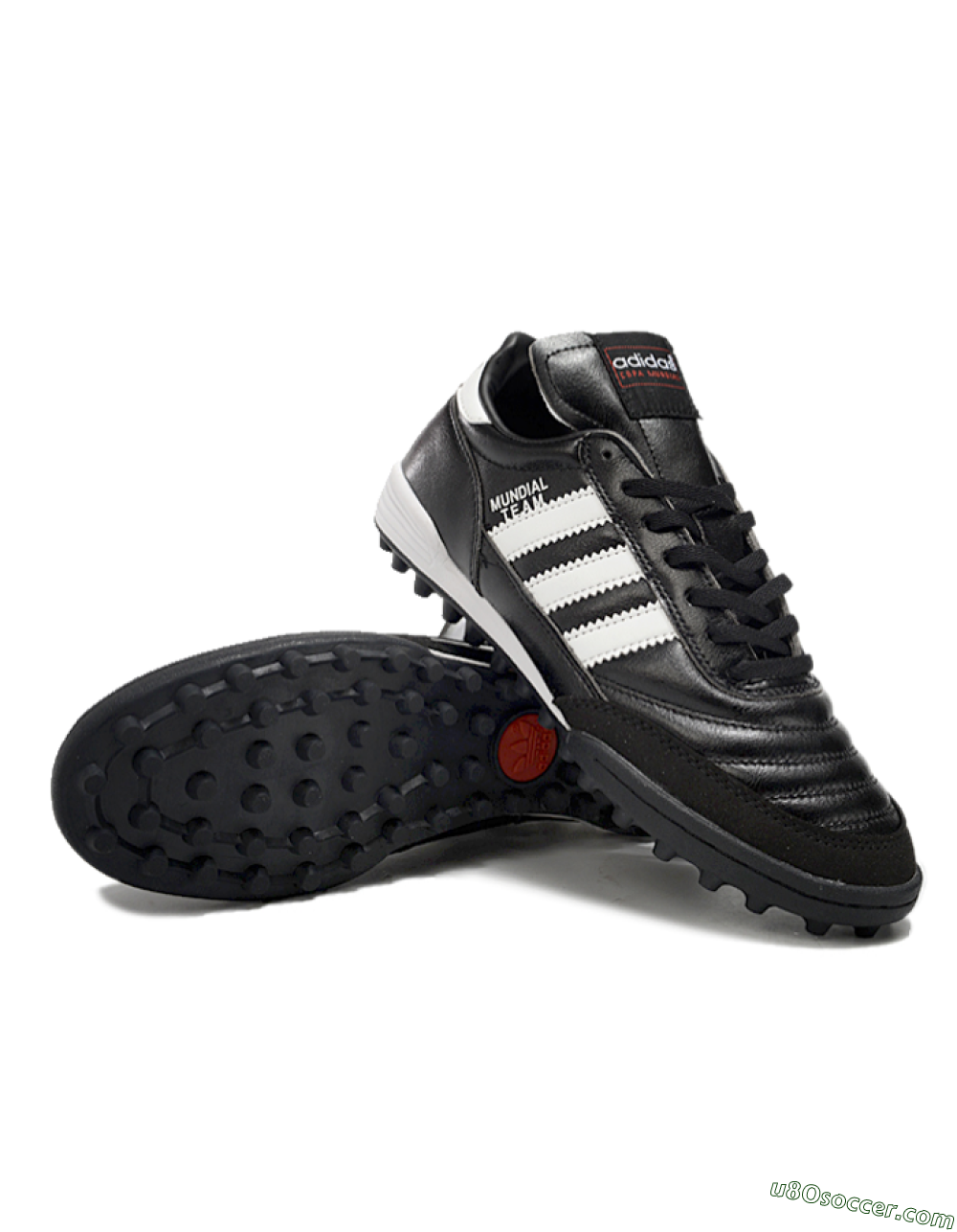 Adidas Mundial Team Astro TF Artificial Turf Soccer Shoes - Black/White 3
