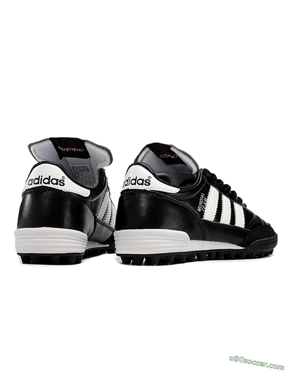 Adidas Mundial Team Astro TF Artificial Turf Soccer Shoes - Black/White 6