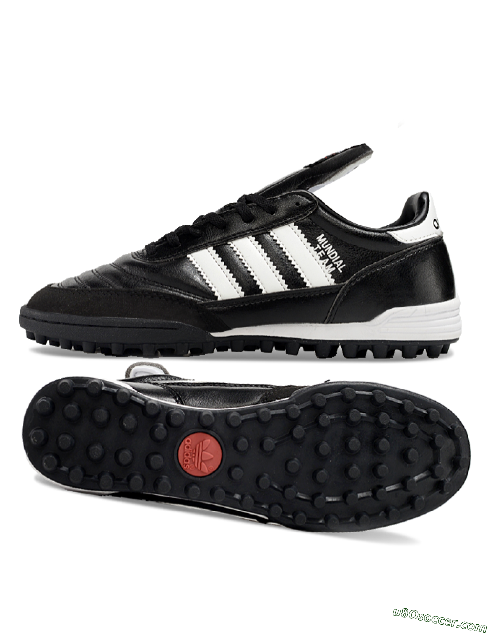 Adidas Mundial Team Astro TF Artificial Turf Soccer Shoes - Black/White 0