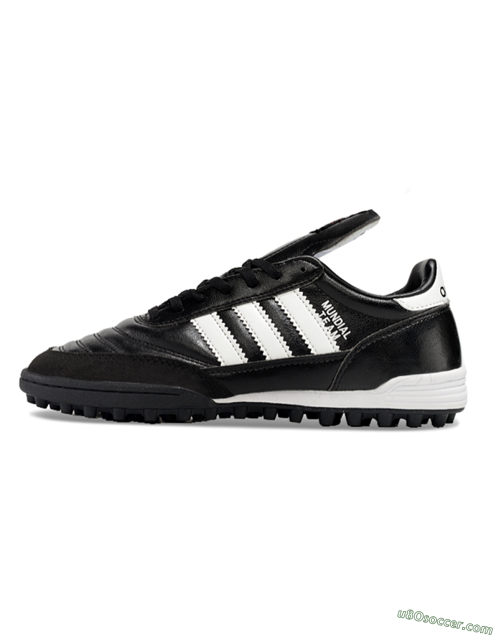 Adidas Mundial Team Astro TF Artificial Turf Soccer Shoes - Black/White 2