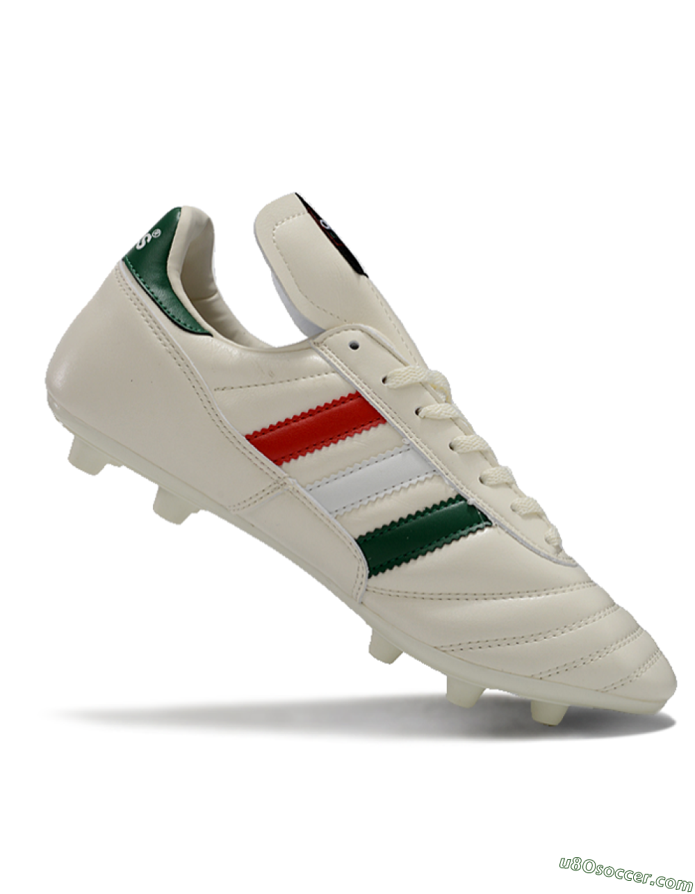 Adidas Mundial Team Astro TF Artificial Turf Soccer Shoes - Beige/Red/Green 4