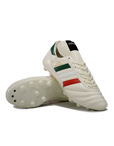 Adidas Mundial Team Astro TF Artificial Turf Soccer Shoes - Beige/Red/Green