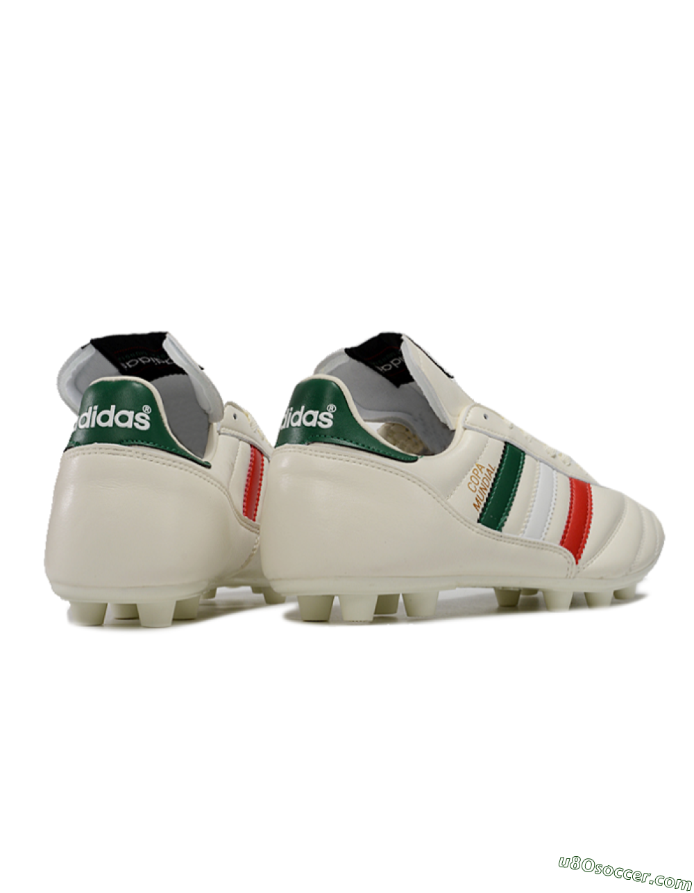 Adidas Mundial Team Astro TF Artificial Turf Soccer Shoes - Beige/Red/Green 6