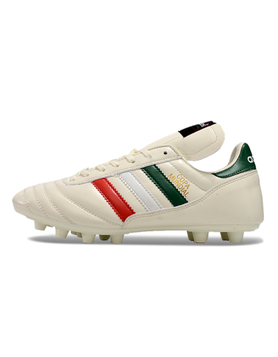 Adidas Mundial Team Astro TF Artificial Turf Soccer Shoes - Beige/Red/Green