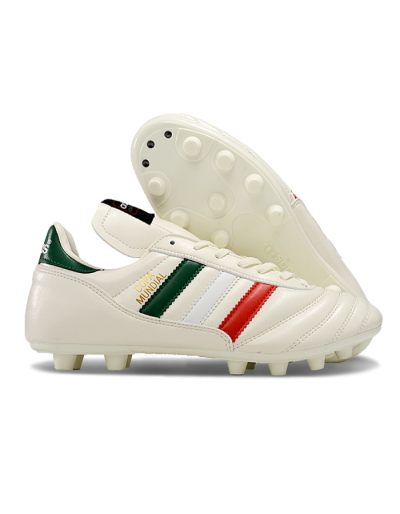 Adidas Mundial Team Astro TF Artificial Turf Soccer Shoes - Beige/Red/Green