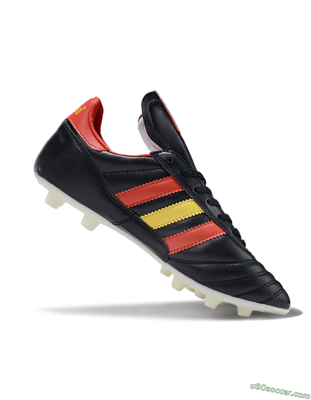 Adidas Mundial Team Astro TF Artificial Turf Soccer Shoes - Black/Red/Yellow 4