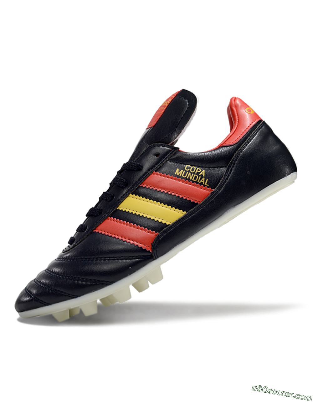 Adidas Mundial Team Astro TF Artificial Turf Soccer Shoes - Black/Red/Yellow 5