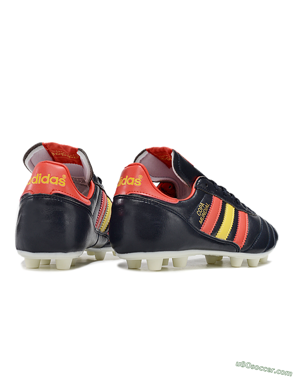 Adidas Mundial Team Astro TF Artificial Turf Soccer Shoes - Black/Red/Yellow 6