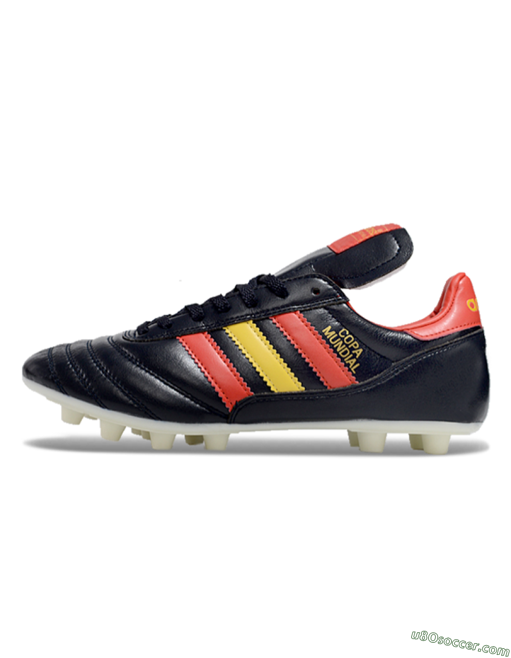 Adidas Mundial Team Astro TF Artificial Turf Soccer Shoes - Black/Red/Yellow 2
