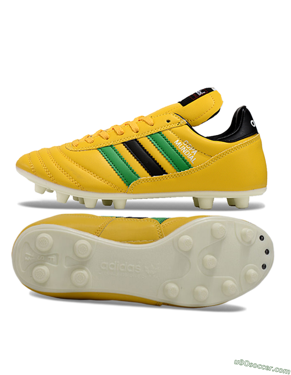 Adidas Mundial Team Astro TF Artificial Turf Soccer Shoes - Yellow/Green/Black 0