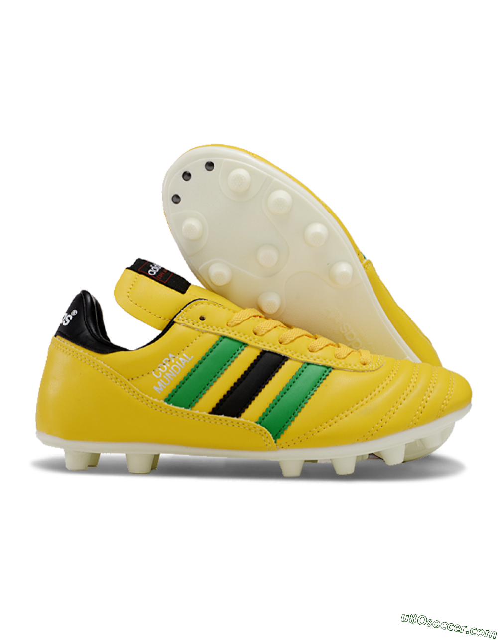 Adidas Mundial Team Astro TF Artificial Turf Soccer Shoes - Yellow/Green/Black 1