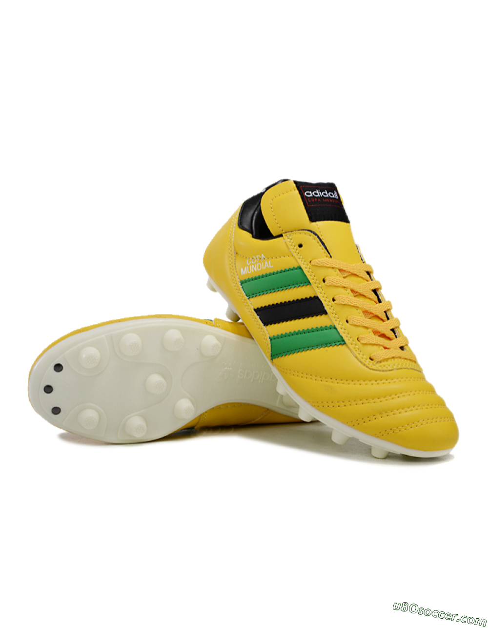 Adidas Mundial Team Astro TF Artificial Turf Soccer Shoes - Yellow/Green/Black 3