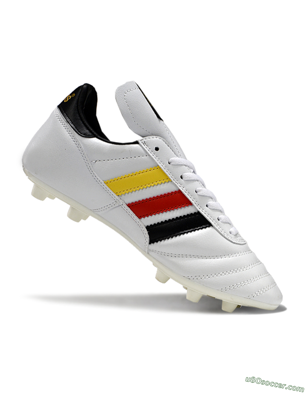 Adidas Mundial Team Astro TF Artificial Turf Soccer Shoes - White/Black/Red/Yellow 4