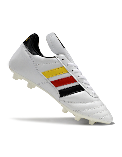 Adidas Mundial Team Astro TF Artificial Turf Soccer Shoes - White/Black/Red/Yellow