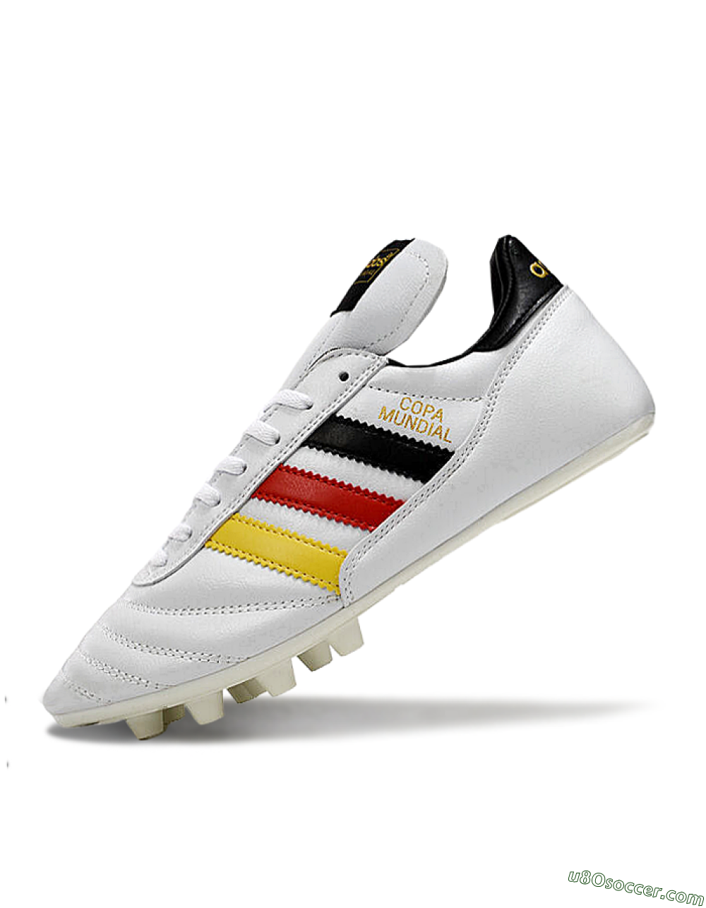 Adidas Mundial Team Astro TF Artificial Turf Soccer Shoes - White/Black/Red/Yellow 5