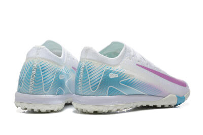 Nike Air Zoom Mercurial Vapor 16 Elite TF Artificial Turf Soccer Shoes - White/Purple/Blue