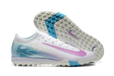 Nike Air Zoom Mercurial Vapor 16 Elite TF Artificial Turf Soccer Shoes - White/Purple/Blue