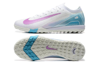 Nike Air Zoom Mercurial Vapor 16 Elite TF Artificial Turf Soccer Shoes - White/Purple/Blue