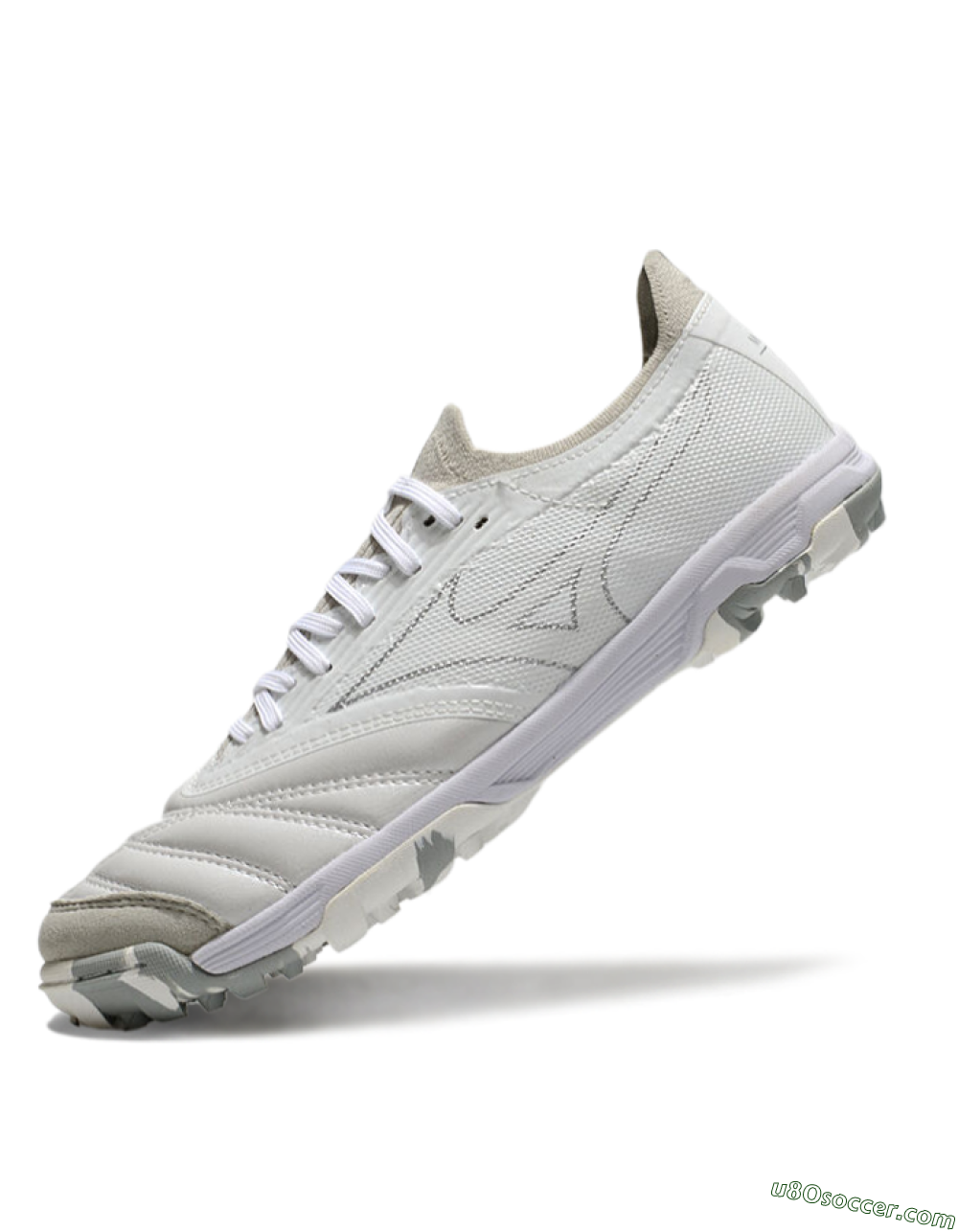 Mizuno Morelia Neo Sala TF Artificial Turf Soccer Shoes - Grey/White/Camo 5