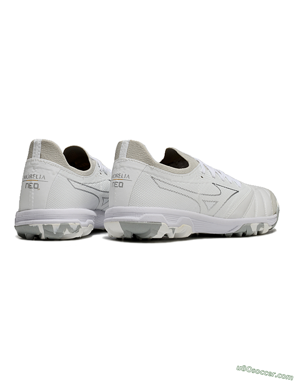 Mizuno Morelia Neo Sala TF Artificial Turf Soccer Shoes - Grey/White/Camo 6