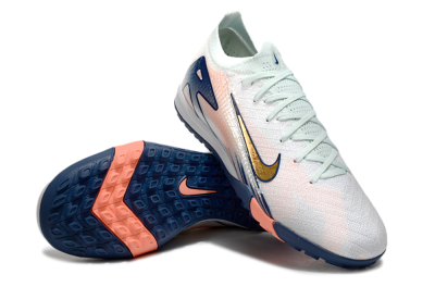 Nike Air Zoom Mercurial Vapor 16 Elite TF Artificial Turf Soccer Shoes - Jade/Gold/Blue