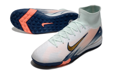 Nike Air Zoom Mercurial Superfly 10 Elite TF Artificial Turf Soccer Shoes - Jade/Gold/Pink