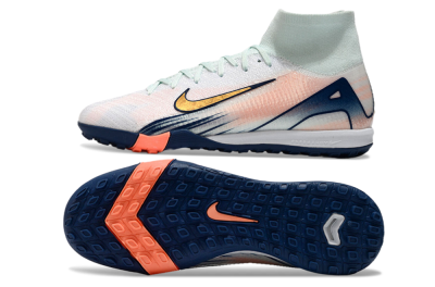 Nike Air Zoom Mercurial Superfly 10 Elite TF Artificial Turf Soccer Shoes - Jade/Gold/Pink