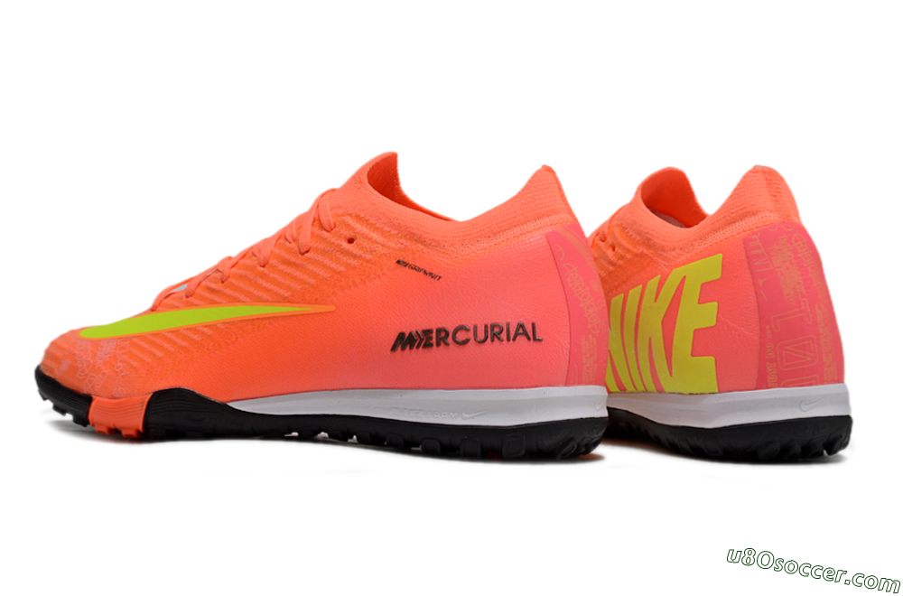 Nike Air Zoom Mercurial Vapor 16 Elite TF Artificial Turf Soccer Shoes - Red/Yellow/White 4