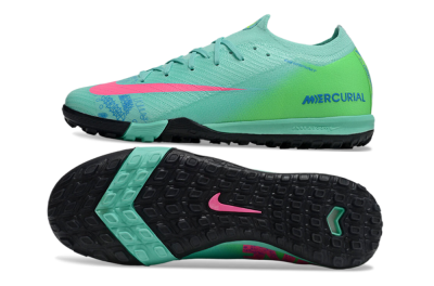 Nike Air Zoom Mercurial Vapor 16 Elite TF Artificial Turf Soccer Shoes - Jade/Pink/Blue