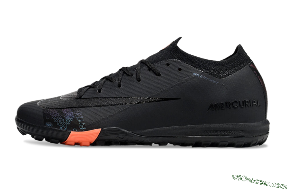 Nike Air Zoom Mercurial Vapor 16 Elite TF Artificial Turf Soccer Shoes - Black/Red 2