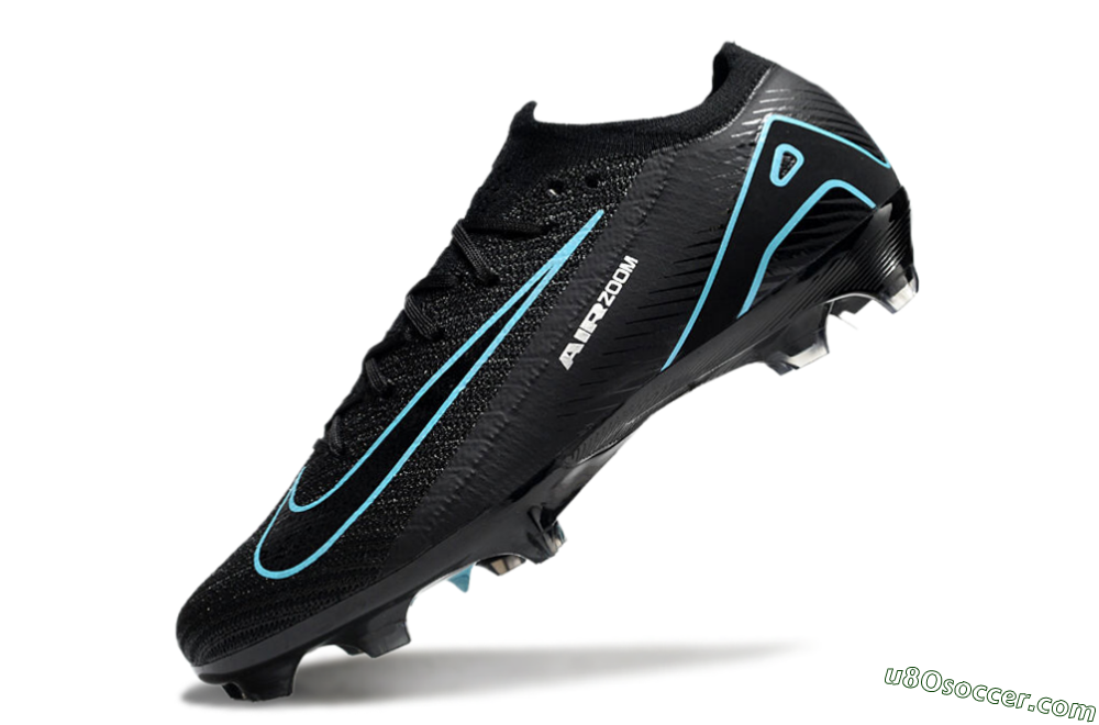 Nike Air Zoom Mercurial Vapor 16 Elite FG Firm Ground Soccer Cleats - Black/Jade/White 5