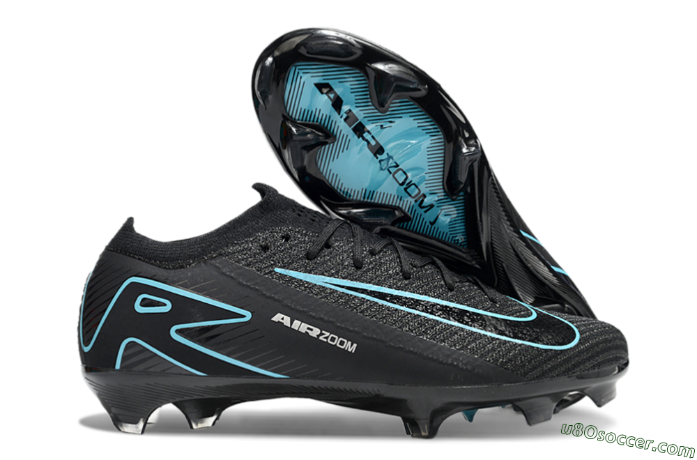 Nike Air Zoom Mercurial Vapor 16 Elite FG Firm Ground Soccer Cleats - Black/Jade/White 1