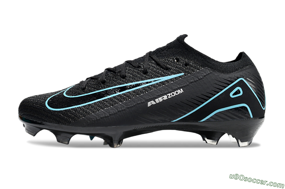 Nike Air Zoom Mercurial Vapor 16 Elite FG Firm Ground Soccer Cleats - Black/Jade/White 2