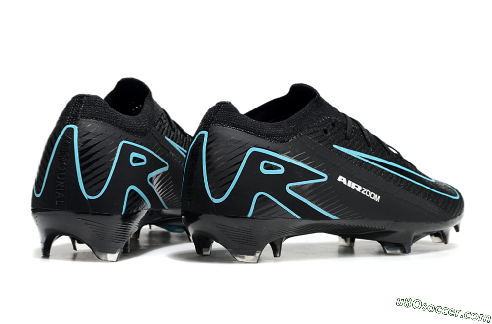 Nike Air Zoom Mercurial Vapor 16 Elite FG Firm Ground Soccer Cleats - Black/Jade/White 6