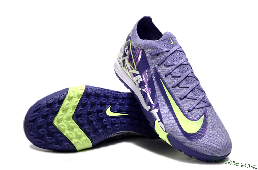 Nike Air Zoom Mercurial Vapor 16 Elite TF Artificial Turf Soccer Shoes - Purple/Yellow/White 4