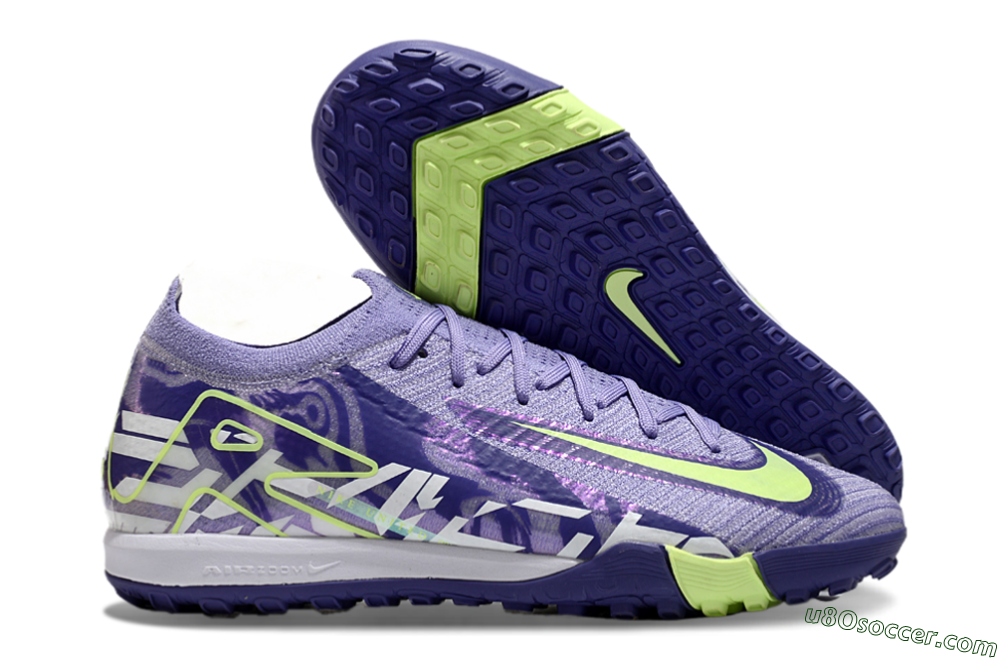 Nike Air Zoom Mercurial Vapor 16 Elite TF Artificial Turf Soccer Shoes - Purple/Yellow/White 1