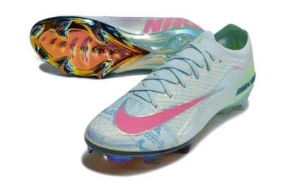 Nike Air Zoom Mercurial Vapor 16 Elite FG Firm Ground Soccer Cleats - Jade/Pink/Gold