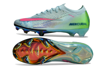 Nike Air Zoom Mercurial Vapor 16 Elite FG Firm Ground Soccer Cleats - Jade/Pink/Gold