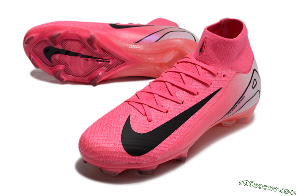 Nike Air Zoom Mercurial Superfly 10 Elite FG Firm Ground Soccer Cleats - Pink/Black 3