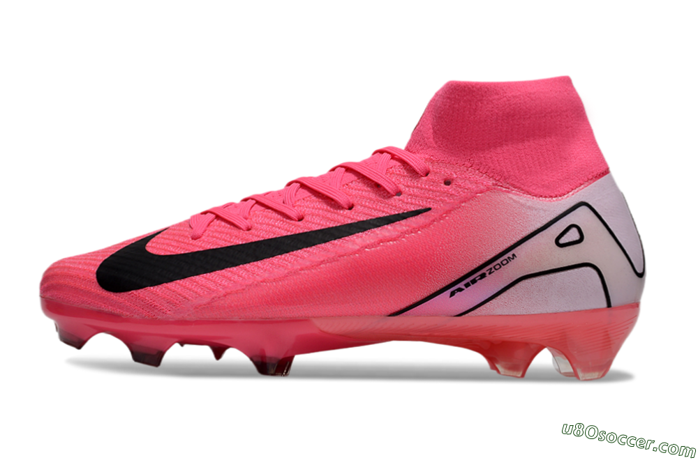 Nike Air Zoom Mercurial Superfly 10 Elite FG Firm Ground Soccer Cleats - Pink/Black 2