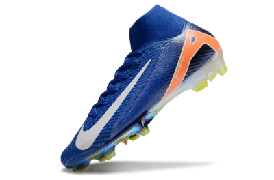 Nike Air Zoom Mercurial Superfly 10 Elite FG Firm Ground Soccer Cleats - Blue/White/Orange/Gold