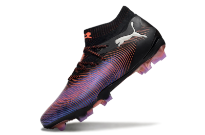 Puma Future 8 Ultimate FG Firm Ground Soccer Cleats - Black/Purple/Red