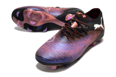 Puma Future 8 Ultimate FG Firm Ground Soccer Cleats - Black/Purple/Red